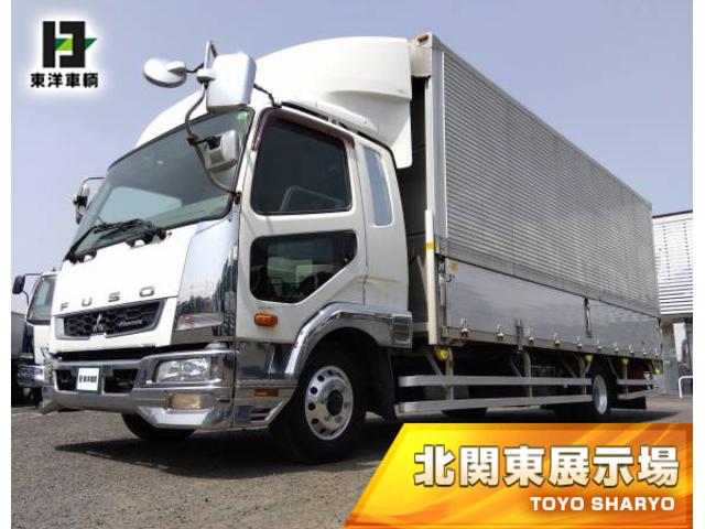 　アルミウイング　上物パブコ製　６．２ｍワイドボディ　後輪エアサス　積載２．８ｔ　荷台寸法６２１×２４１×２４０　荷台床木張り　横ネタ鉄製　内フック６対　あおり開閉サポート付　９０度ストッパー付　ベッド