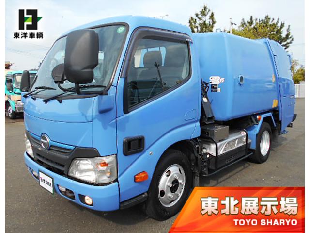 　塵芥車／巻込み式パッカー　上物モリタ製　容量４．２立米　汚水タンク　ハイブリット車　走行１０．５万ｋｍ　ＡＴ車