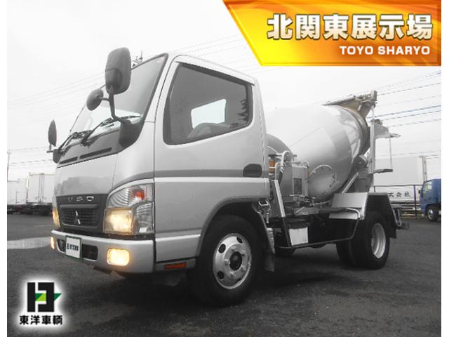 　コンクリートミキサー車　上物極東開発製　ドラム容量２．５立米　ドラム混合１．２立米　積載２．９５ｔ　電動ホッパーカバー　水タンク＆モーター付　１５０馬力　走行１５万ｋｍ　５速ミッション
