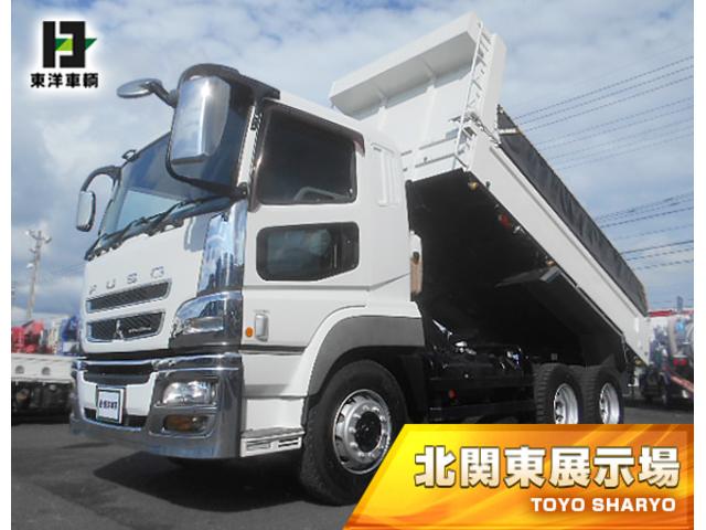 　Ｌゲートダンプ／Ｆゲートダンプ　上物極東開発製　積載８．６ｔ　電動コボレーン付　自重計　２デフ　３８０馬力　メッキパーツ　ステンレスリアフェンダー　走行３３．８万ｋｍ　タイヤサイズ１１Ｒ２２．５