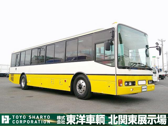 エアロスター 　大型バス　定員６６名　自動折れ戸ドア　総輪エアサス　ニーリング有　リヤーエンジン　プレヒーター有　モケットシート　ＥＴＣ通電確認済み　５速ミッション　タイヤサイズ１２Ｒ２２．５（1枚目）