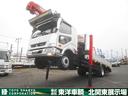 ファイター 　クレーン付ハイジャッキセルフ　上物古河ユニック　ＵＲＧ３７４　４段ブーム（前方格納）　ラジコン付（無線）　フックイン　２．９ｔ吊　差し違いアウトリガー　増トン　ワイドボディ　積載７．３ｔ　荷台床木張り（1枚目）