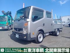 アトラストラック  ダブルキャブ 6人乗り 4ナンバー 荷台寸法209x160x37 荷台床木張り(一部鉄板張) 積載1.25t ETC ドラレコ 架台取り外し可 走行17.4万km 5速ミッション 中古車画像