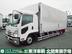 フォワード  アルミウイング 上物日本フルハーフ 積載2.75t 荷台床シマ板張り 荷台寸622×242×239 6.2mワイドボディ ラッシングレール2段 内フック ベッド バックモニター 後輪エアサス ターボ車 中古車画像