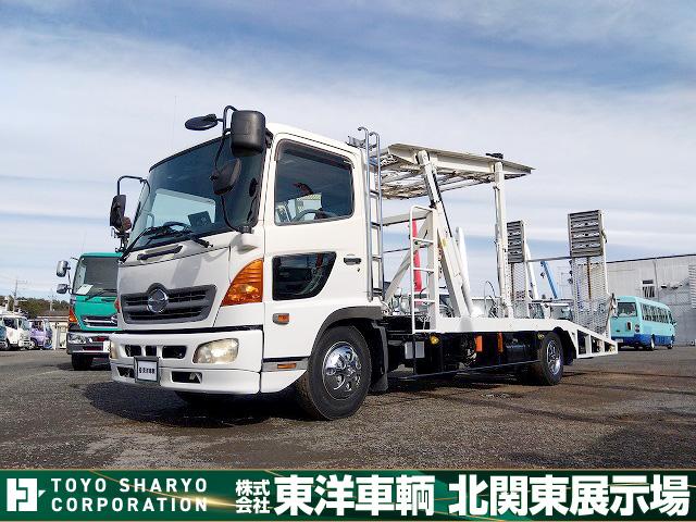 １３７６１［キャリアカー］Ｈ１７　レンジャー　丸文製 ２台積み　自動歩み付　積載３．０５ｔ　走行３８万ｋｍ　車検付（Ｒ８／４）