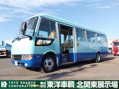 ローザ  マイクロバス 25人乗り スーパーロング リクライニングシート 荷物デッキ付 自動スライドドア インターロック付 バックモニター付 AT車 走行11.7万km タイヤサイズ205/80R17.5 中古車画像