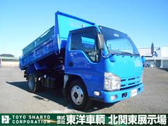 エルフトラック  高床ダンプ 上物新明和製 3t積載 コボレーン付 6速ミッション 4ナンバー ターボ車 中古車画像