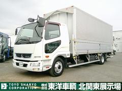ファイター  アルミウイング 上物パブコ製 荷台寸623x223x231 積載2.65t 6.2mセミワイドボディ 荷台床木張り ラッシングレール2段 内フック5対 格納PG付パブコ製 中古車画像