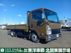 エルフトラック　　平ボディ　積載２ｔ　荷台寸４３７×２０９×３７　荷台床鉄板張り　ワイドロングボディ　メッキバンパー　ＥＴＣ通電　走行１３．２万ｋｍ　６速ミッション　タイヤサイズ１９５／８５Ｒ１６（いすゞ）