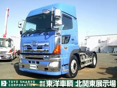 プロフィア　　トレーラーヘッド　第５輪荷重１１．５ｔ　一括緩和　ハイルーフ　後輪エアサス　リターダー付　４１０馬力　総輪アルミホイール　ＥＴＣ通電確認済み　７速ミッション（日野）