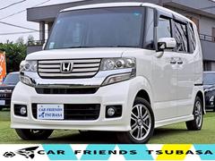N-BOXカスタム G・Lパッケージ ETC バックカメラ 両側スライド・片側電動 TV オートライト HID スマートキー アイドリングストップ 電動格納ミラー ベンチシート CVT 盗難防止システム ABS ESC CD DVD再生 中古車画像