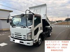 フォワード  いすゞ 平成25年式 4tダンプ Lゲート 電動コボレーン 車検令和8年2月3日 MT6速 ETC付 パワステ パワーウィンドウ ABS エアコン 中古車画像