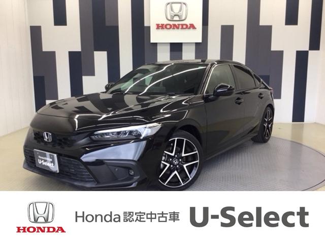 シビック ＬＸ　ホンダ認定中古車　純正ドラレコ前後　ワンオーナー車　リアカメラ　地デジ　オートエアコン　サイドエアバッグ　盗難防止装置　ＬＥＤヘッドライト　シートヒーター　クルーズコントロール　ターボ　オートライト（1枚目）