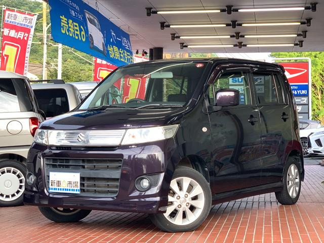 ワゴンＲスティングレー Ｘ　ナビ　ＥＴＣ車載器付　ＣＤ再生　禁煙車　スマートキー　電動格納ミラー　記録簿あり　プッシュスタートエンジン　フォグランプ（1枚目）