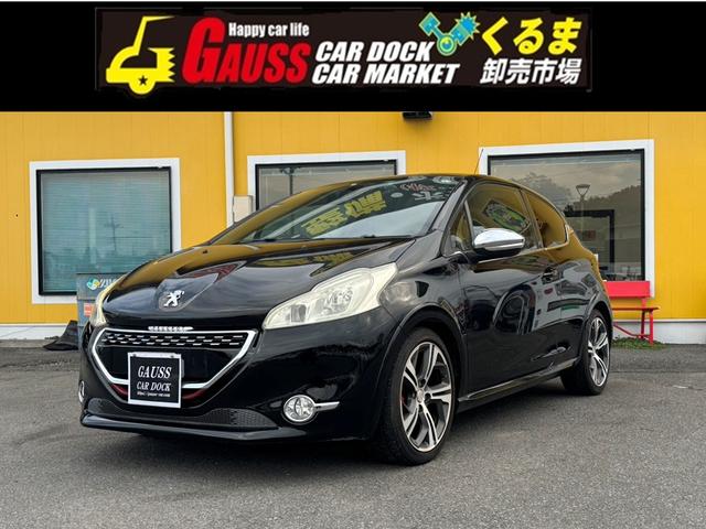 ２０８(プジョー) ＧＴｉ　６ＭＴ　　ＥＳＣ　禁煙車　パワーウィンドウ　パワーステアリング　キーレス　ＡＢＳ　エアコン　運転席エアバッグ　　ナビ　スポーツハーフレザーシート　アルミホイール　ディーラー車　ＥＴＣ 中古車画像