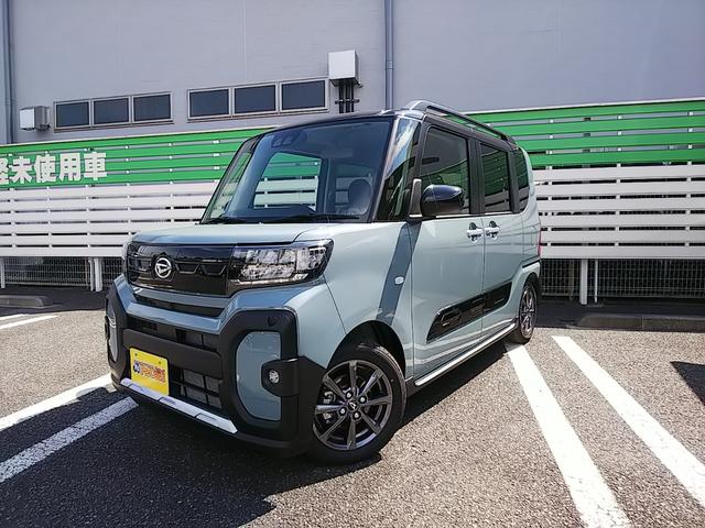 ファンクロス　届出済未使用車　ツートンカラー　両側自動スライドドア　ＬＥＤライト　フォグランプ　シートヒーター　プッシュスタート　オートエアコン　撥水シート　ルーフレール　純正バックカメラ　純正アルミホイール