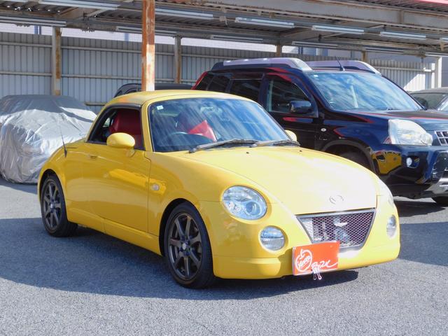 コペン(ダイハツ) アクティブトップ　ＴＥＩＮDampers　ブーストコントローラー　ＷＯＲＫ１５インチホイール　Aftermarketマフラー　オールペン 中古車画像