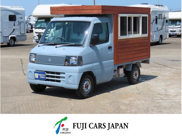 ミニキャブトラック(三菱) キッチンカー　移動販売車　ケータリングカー　移動カフェ　換気扇　給排水４０Ｌタンク　３層シンク 中古車画像