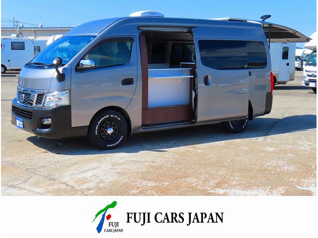 日産 ８ナンバー加工車　キッチンカー　フードトラック　移動販売車　２面販売　販売カウンター　２槽シンク　外部電源　室内照明　給水ポンプ　作業台　換気扇　サブバッテリー　外部充電器