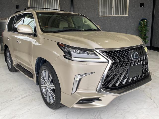 ＬＸ５７０　４ＷＤ／ＴＲＤエアロ／リアエンターテイメント／クールボックス／マークレビンソンサウンド／サンルーフ／ＥＴＣ２．０／シートヒーター／ベンチレーター／ステアリングヒーター／パノラミックビューモニター