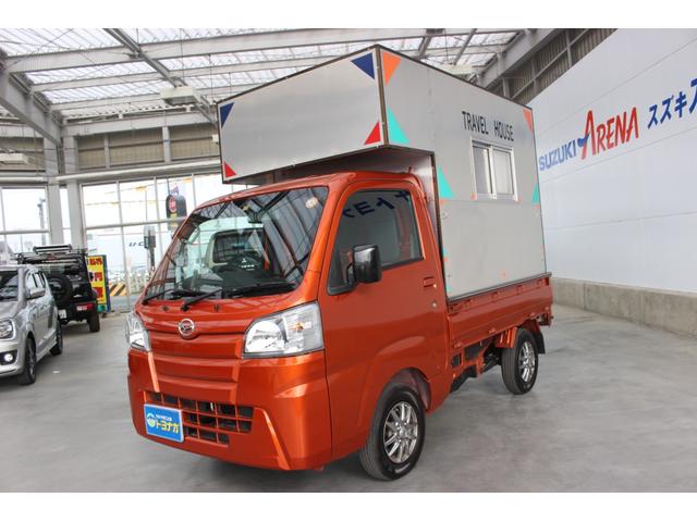 スタンダード 農用スペシャル パートタイム4WD 5速マニュアル車 社外ポータブルナビ 前後ドライブレコーダー ETC 社外アルミホイール 外部電源 TRAVEL HOUSE(1枚目)