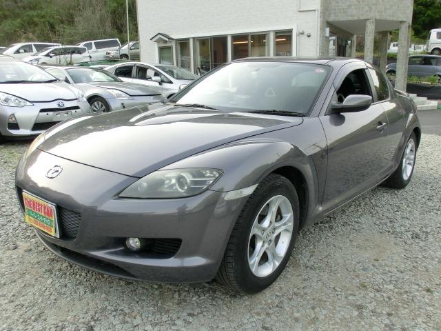 マツダ ＲＸ－８ ベースグレード　ＥＴＣ車載器　セキュリティ　助手席エアバッグ　運転席エアバッグ　キーレスキー　ＡＣ　ＰＳ　ＰＷ　ＨＤＤナビ　ＡＢＳ　衝突安全ボディ　寒冷地仕様　ナビ　アルミホイル　ワンオ－ナ－