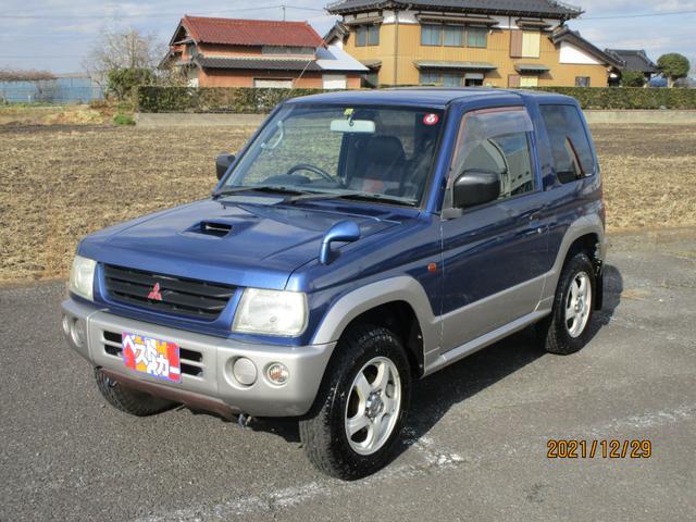 三菱 パジェロミニｖ ５速ｍｔ ４ｗｄ ターボの中古車 車体価格29 8万円 1998 平成10 年式 走行9 5万キロ 車体色ブルーｉｉ 茨城県稲敷郡河内町金江津８９３７ ３ ガレージ西神の在庫 グーネット中古車