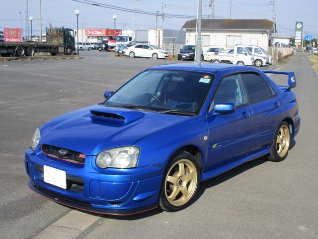 インプレッサ(スバル) ＷＲＸ　２００３　Ｖリミテッド　ＳＴＩフロントリップスポイラー　マフラー　ＨＤＤナビ　フルセグＴＶ　デジタルインナーミラー　ＥＴＣ　禁煙車 中古車画像
