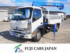 デュトロ  2.63t吊り3段クレーン ラジコン フックイン 垂直パワーゲート付き 荷台寸長さ367幅178 荷台床鉄板張り 標準ロングボディ 積載2t 中古車画像