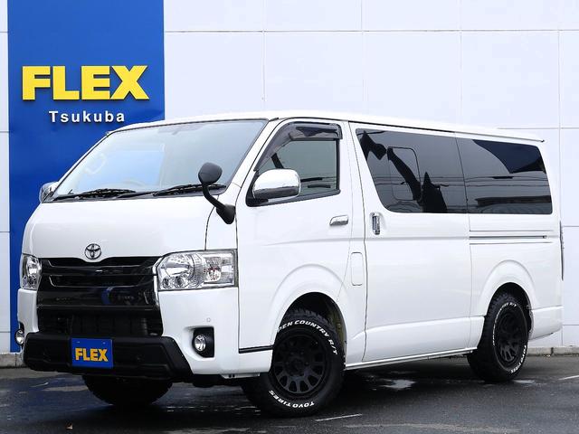 スーパーＧＬ　ディーゼル４ＷＤ　ＬＥＤヘッドライト　ＦＬＥＸ煌きＬＥＤテール　４１５ＳＡＦＡＲＩスポイラー　新品オープンカントリータイヤ　デルタフォースＡＷ　小窓付スライドドア　ケンウッドフルセグナビ　バックカメラ