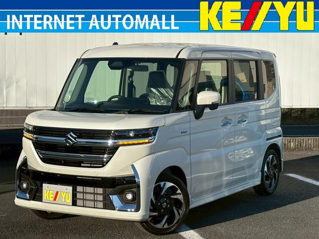 スズキコネクト９型ナビ　衝突軽減＆車線逸脱警告 両側電動スライドドア　ハーフレザーシート＆シートヒーター　ＬＥＤライト