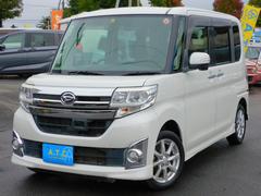 タント カスタムX SA 片側パワースライドドア 社外ナビゲーションシステム 地デジTV DVD再生可 インテリジェントキー 純正アルミホイール プッシュスタート ウインカーミラー LEDヘッドライト オートエアコン 中古車画像