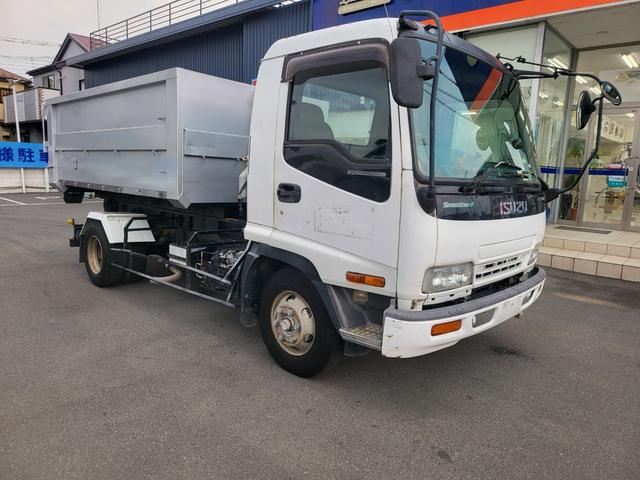 　アームロール　３８５０ｋｇ　２ペダル　脱着装置コンテナ専用　６速オートマ　リモコン　車検１年