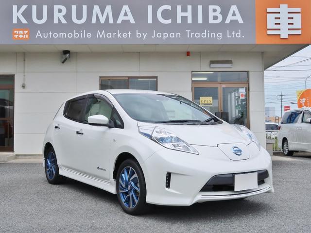 Xエアロスタイル サンクスエディション(30kwh) ワンオーナー 純正レザーシート 衝突軽減ブレーキ 純正ナビ TV バックカメラ ETC シート&ステアリングヒーター クルコン LEDライト 純正17インチAW 日産ディーラー整備 禁煙(1枚目)