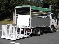 いすゞ　エルフトラック　　２ｔ家畜運搬車　４ＷＤ　パワーゲート