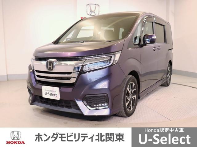 ステップワゴンスパーダ スパーダホンダセンシング　横滑り防止　セキュリティーアラーム　ＵＳＢ　スマ鍵　フルＴＶ　ＬＥＤランプ　ＡＡＣ　リヤカメラ　キーレス　ＤＶＤ再生可能　クルコン　パワーステアリング　３列シート　ＥＴＣ（1枚目）