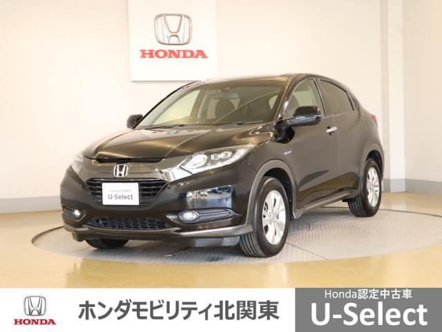 ヴェゼル ハイブリッドＸ・ホンダセンシング　地デジ　Ａクルーズ　Ｂモニ　スマキー　オートエアコン　ＶＳＡ　ＬＥＤヘッドライト　ＥＴＣ車載器　カーテンエアバッグ　ドライブレコーダー装着車　ＡＢＳ　パワーウィンドウ（1枚目）