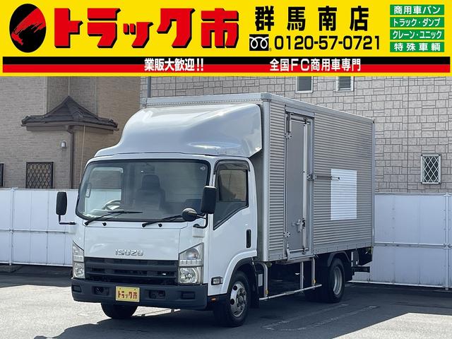 いすゞ エルフトラック ３ｔ積　アルミバン　跳ね上げパワーゲート１０００ｋｇ