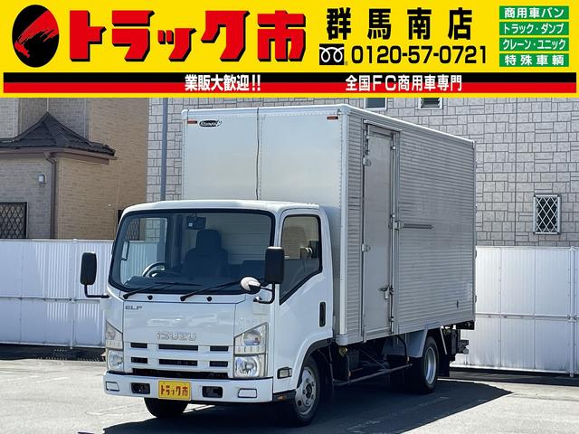 いすゞ エルフトラック ２ｔ積　アルミバン　格納パワーゲート１０００ｋｇ　６ＭＴ