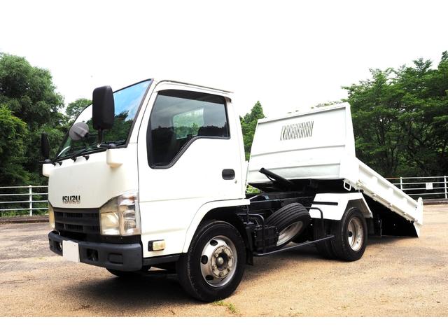 エルフトラック 　花見台製　ＳＦ２０Ｄ　スライドボディ　上物年式不明　ローダーダンプ　ダンプローダー　三方開　積載４ｔ　ターボ　バックモニター　ＥＴＣ（1枚目）
