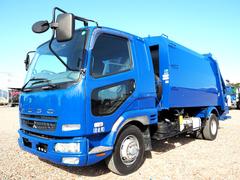 ファイター  富士車輌製 パッカー車/塵芥車 PL4109 プレス式 容積10立米 連続スイッチ 汚水タンク付 上物同年 リーフサス ターボ240馬力 積載1.7t 6速MT ベッド付き 坂道発進補助装置 中古車画像