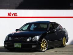 アリスト V300ベルテックスエディション 2JZツインターボ BLITZテクノスピード18インチアルミホイール BLITZ車高調 NUR-SPECマフラー GReddyブーストコントローラー APEXブースト計 サンルーフ レザーシート 中古車画像