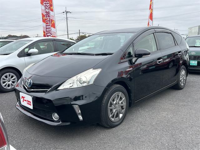 プリウスアルファ(トヨタ) Ｓ　チューン　ブラック　ＥＴＣ　バックカメラ　ナビ　ＴＶ　アルミホイール　スマートキー　電動格納ミラー　ＣＶＴ　盗難防止システム　衝突安全ボディ　ＡＢＳ　ＥＳＣ　ＣＤ　Ｂｌｕｅｔｏｏｔｈ　エアコン　パワーステアリング 中古車画像