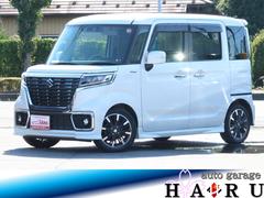 スペーシアカスタム ハイブリッドXSターボ 純正SDナビ CD DVD Bluetooth フルセグTV バックカメラ セーフティサポート ターボ 両側電動スライドドア オートエアコン ETC 純正エアロ LEDヘッドライト 純正15アルミ 中古車画像