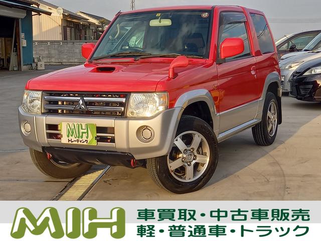 三菱 パジェロミニ ＶＲ　４ＷＤ　ターボ　ＨＤＤナビ　ＥＴＣ　ミュージックサーバ　キーレスエントリー　ドアバイザー　純正１５インチアルミホイール　電動格納ミラー　パワーウィンドウ　運転席・助手席ＳＲＳ　ＡＢＳ　エアコン