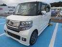 Ｎ－ＢＯＸカスタム Ｇ・ターボパッケージ　衝撃安全ボディー　電動格納式ドアミラー　Ｂトゥース　セキュリティ　バツクカメラ　フルセグテレビ　パワーウインドウ　スマートキープッシュスタート　ナビ＆ＴＶ　ＥＴＣ付き　ＥＳＣ　キーレスエントリー（1枚目）