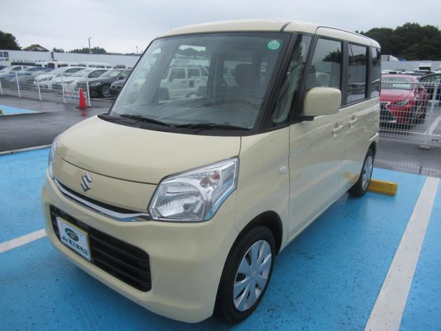 スペーシア Ｇ　バックカメラ付き　ブルートゥース　アイドリングストップ機能　シ－トヒ－タ－　ＳＤ　左右スライドドア　電格ドアミラー　ＤＶＤ再生　ナビＴＶ　Ｗエアバッグ　スマートキー＆プッシュスタート　盗難防止装置（1枚目）