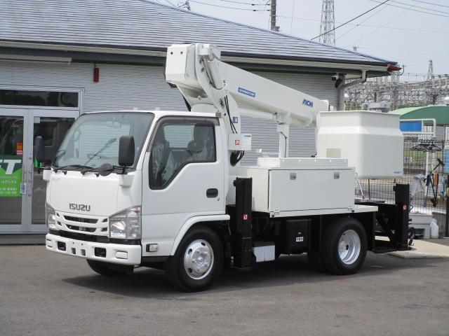 　アイチ・ＳＢ１２Ａ・高所作業車・１２ｍ・工具箱・梯子掛け・ナビ不良