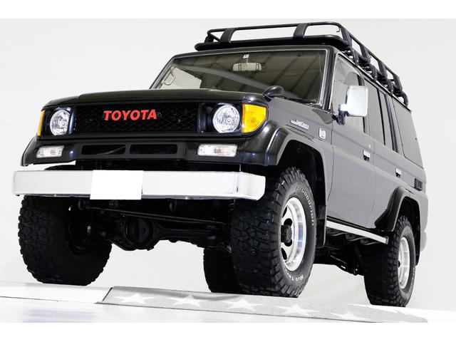 ランドクルーザープラド(トヨタ) ＥＸワイド　４ＷＤ　ＮＯＸＰＭ規制解除済　ＡＰＪ製丸目仕様ヴィンテージグリル　リフトアップ　ルーフラック　リアラダー 中古車画像