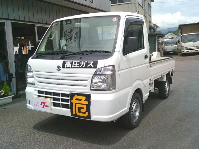 キャリイトラック ＫＣエアコン・パワステ　４ＷＤ　タンク検査付　３３０Ｌタンクローリー　デジタルメーター　ＭＴ　エアコン　パワーステアリング　運転席エアバッグ（1枚目）